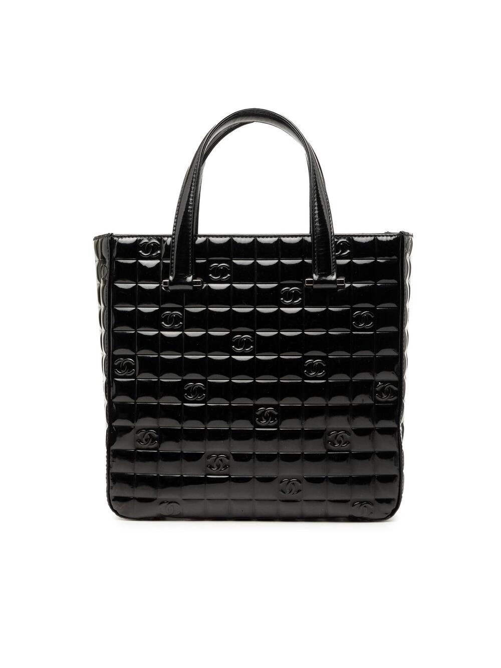 Chanel Cc Chocolate Bar Patent Tote #311655C11B